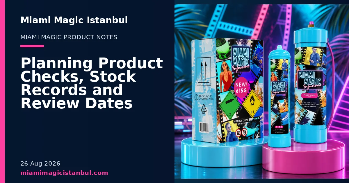 Miami Magic Istanbul blog cover showing product cylinders in a studio setting